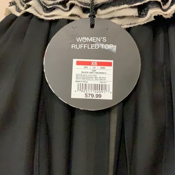 NWT Robert Rodriguez Neiman Marcus ruffled Top XS - Picture 7 of 13